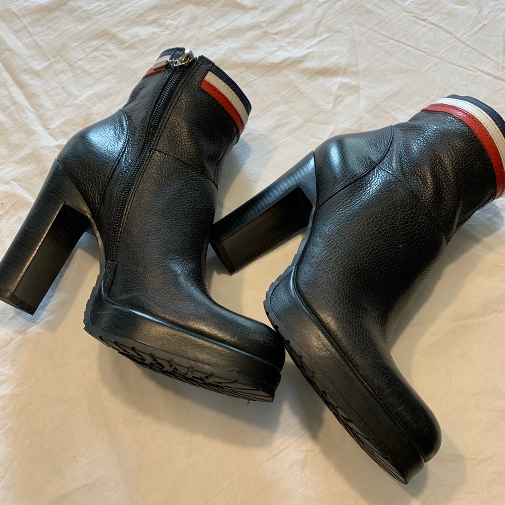 🔥Unused Platform ankle leather boots 🔥